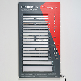 Стенд Профиль накладной ARL-1100x600mm-01 (DB 3мм, пленка, лого) (Arlight, -)