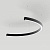 Светильник SP-LINE-HANG-ARC-C3535-D800-34W Warm3000 (BLACK, 230V) (Arlight, Металл)